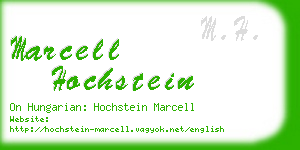 marcell hochstein business card